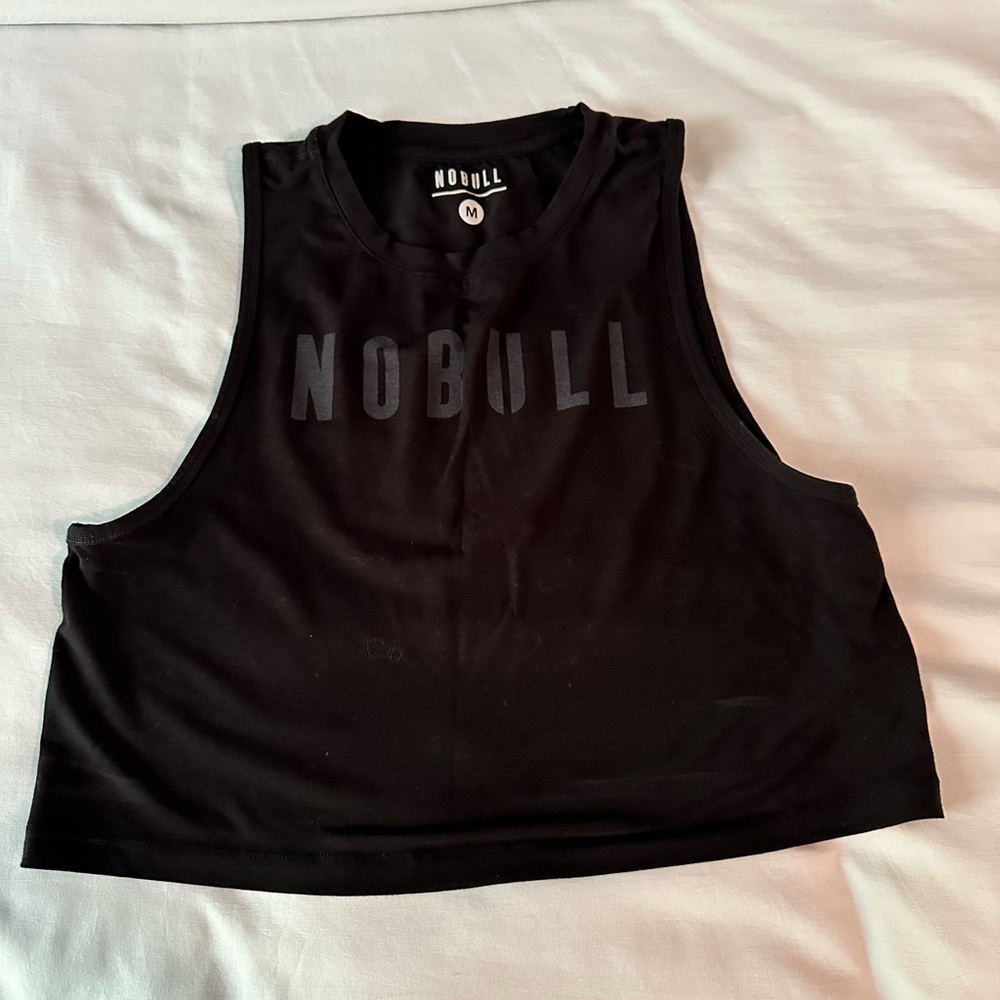 NOBULL Black Sleeveless Muscle Crop Top